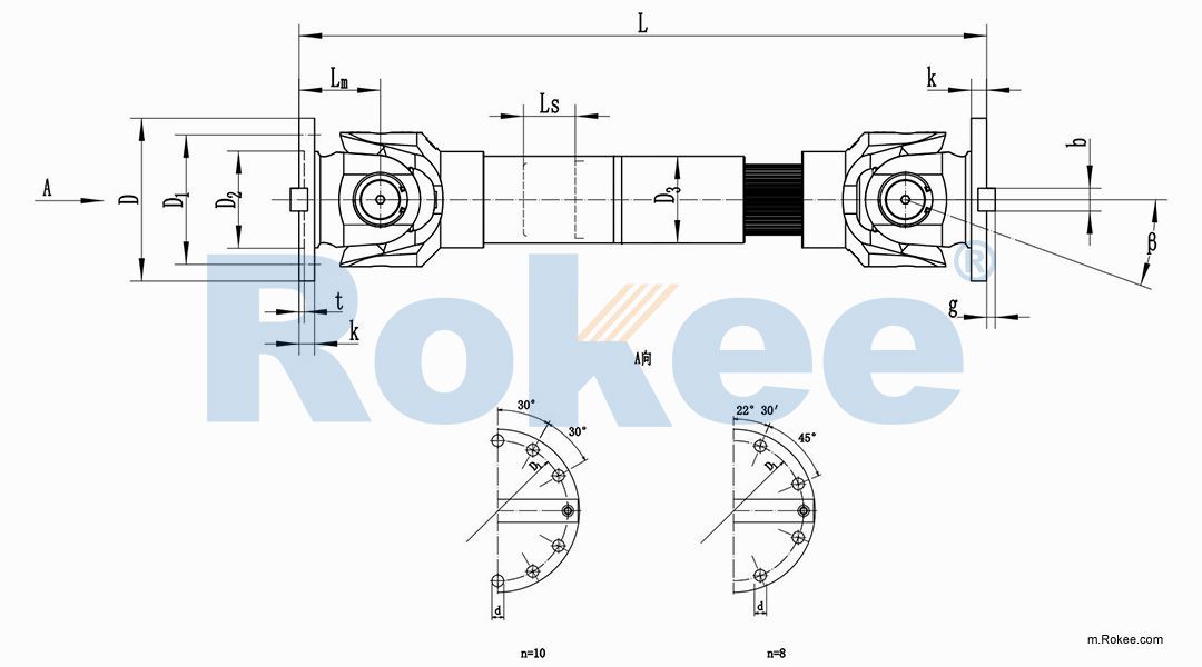 SWC-DH Short Telescopic Welded Universal Coupling